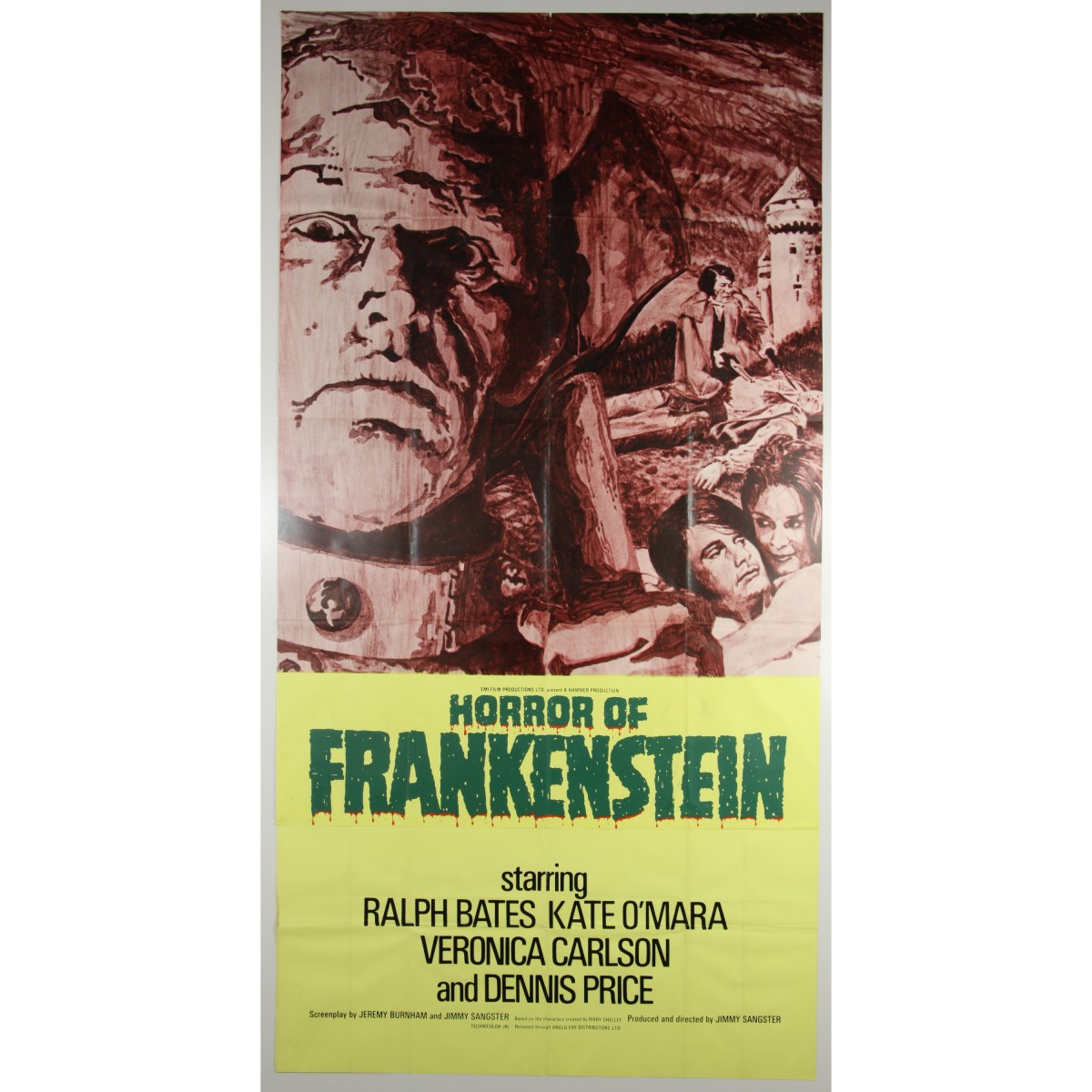 Movie poster horror-of-frankenstein-uk
